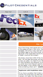 Mobile Screenshot of fedex.pilotcredentials.com