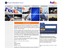 Tablet Screenshot of fedex.pilotcredentials.com